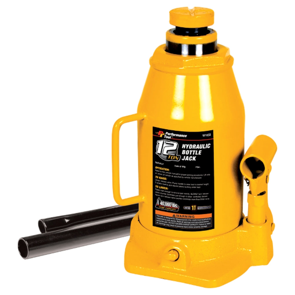 Wilmar Performance Tool W1633 20 Ton Hydraulic Bottle Jack
