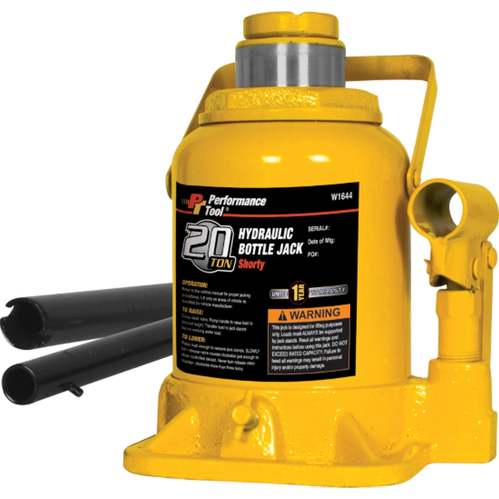 Wilmar Performance Tool W1644 20 Ton Shorty Bottle Jack