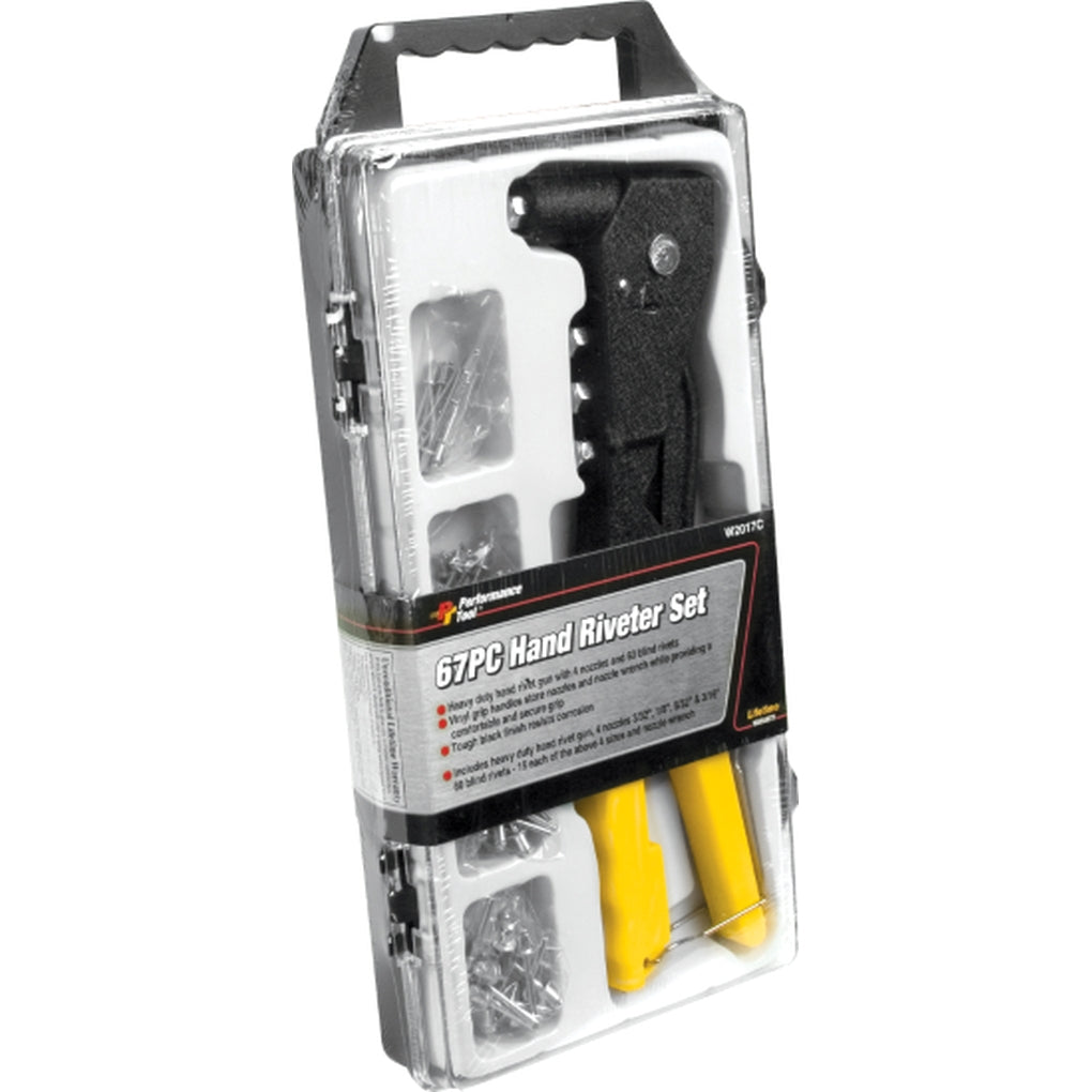 Wilmar Performance Tool W2017C 67 Pc Hand Riveter Set