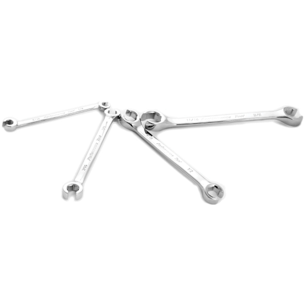 Wilmar Performance Tool W30430 4 Piece SAE Flare Nut Wrench Set