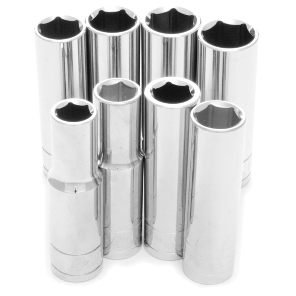 Wilmar Performance Tool W32400 8 Piece 1/2" Dr MET DW Socket Set