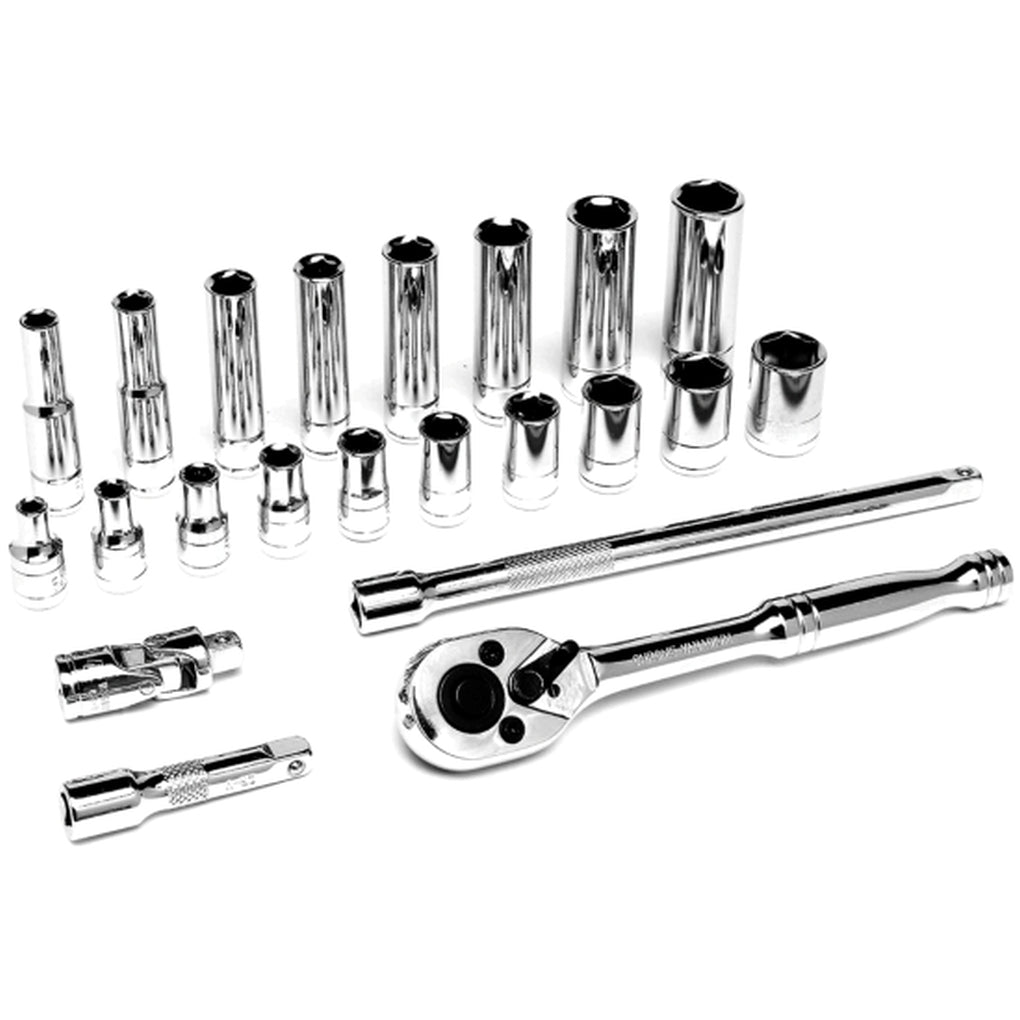 Wilmar Performance Tool W36901 22 Piece SAE 1/4" Dr Socket Set