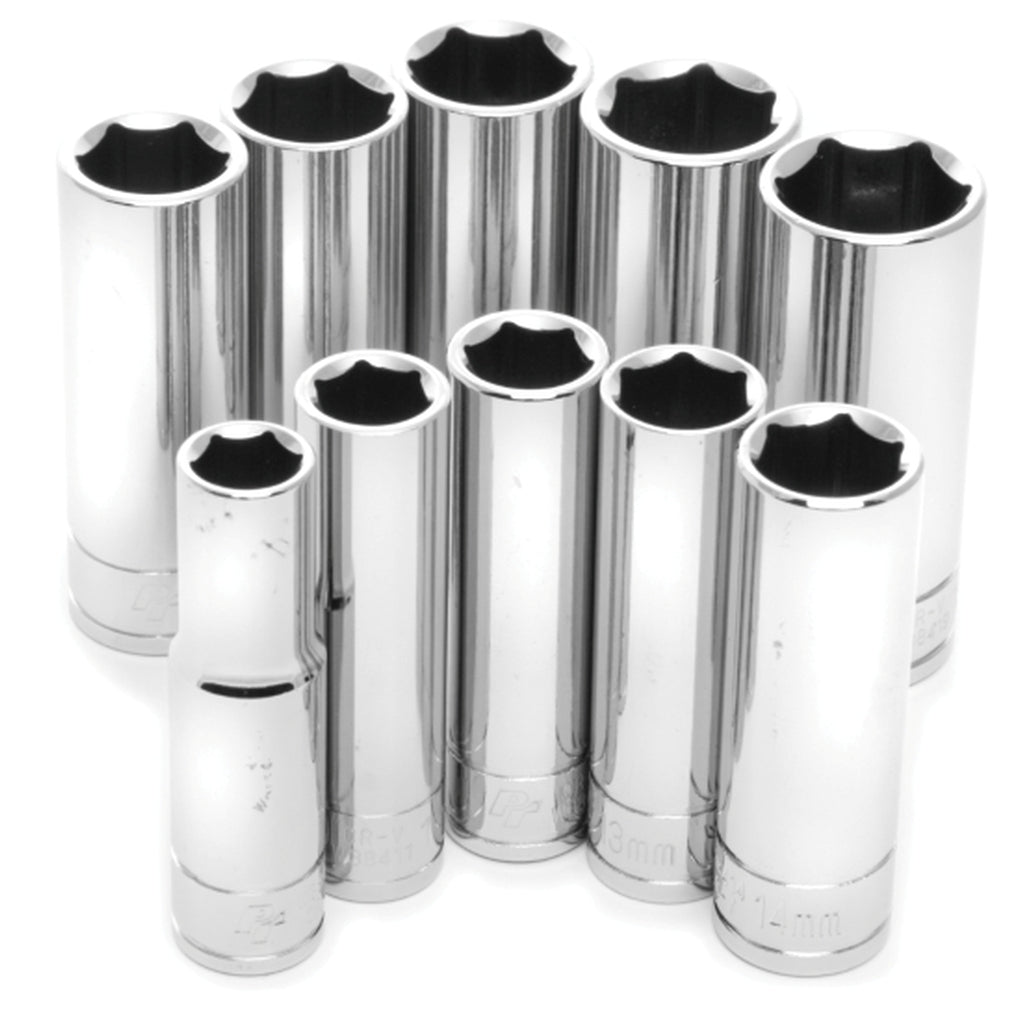 Wilmar Performance Tool W38402 10 Piece 3/8" Dr MET DW Socket Set