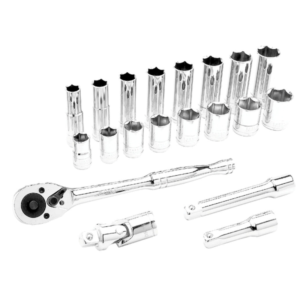 Wilmar Performance Tool W38911 20 Piece 3/8" Dr SAE Socket Set