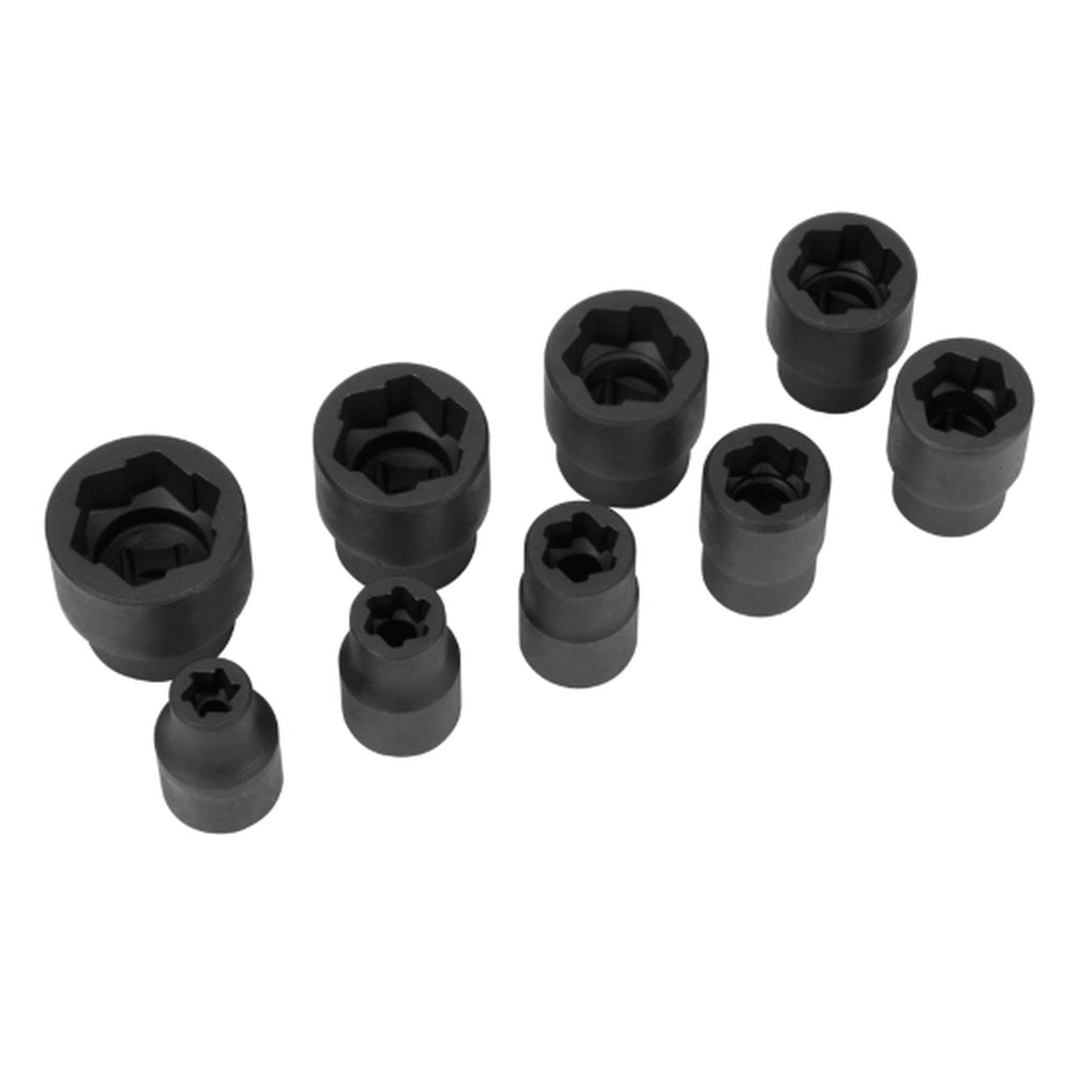 Wilmar Performance Tool W38917 9pc 3/8" Dr MET Bolt Extractor