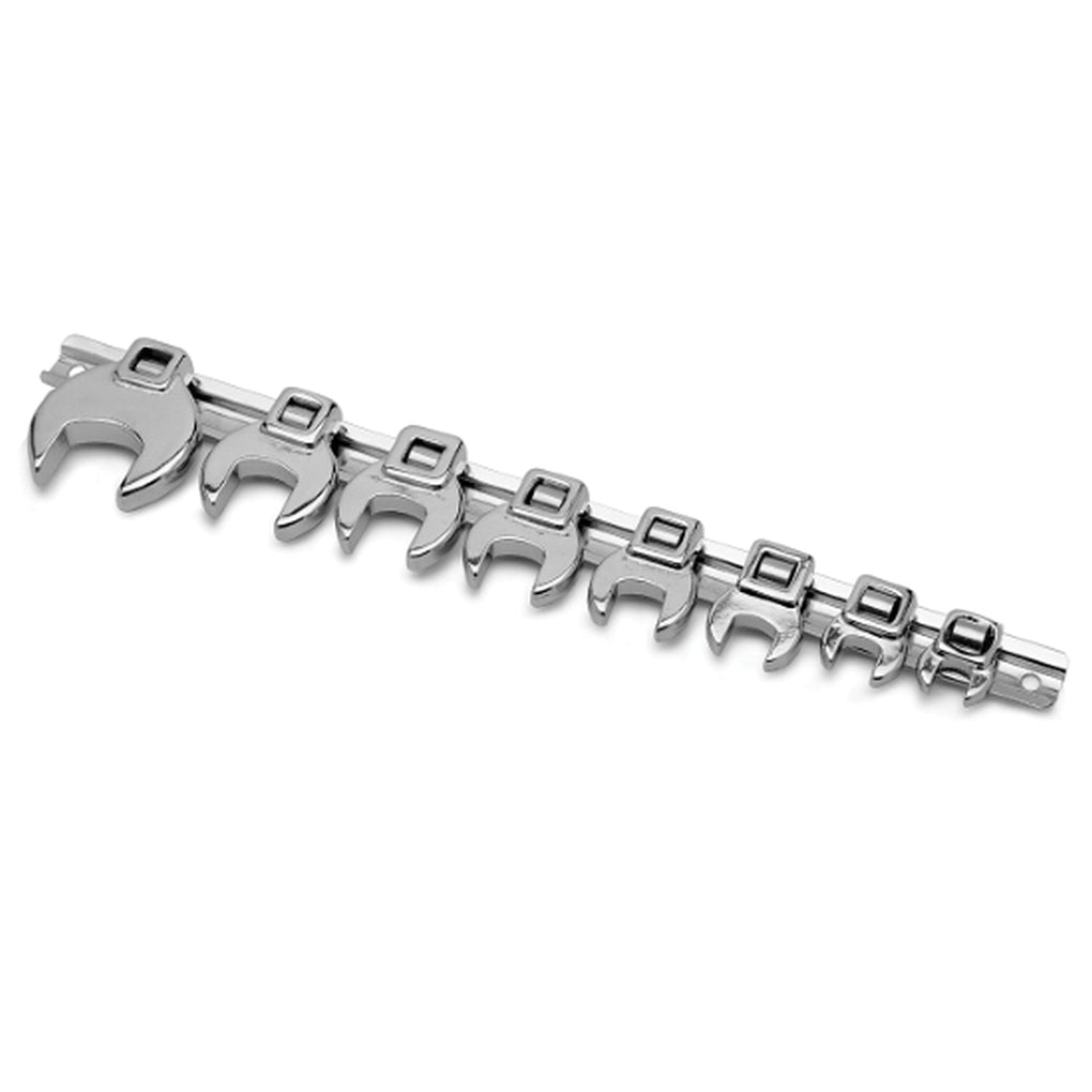 Wilmar Performance Tool W453 10-Piece SAE Open End Crowfoot Wrench Set