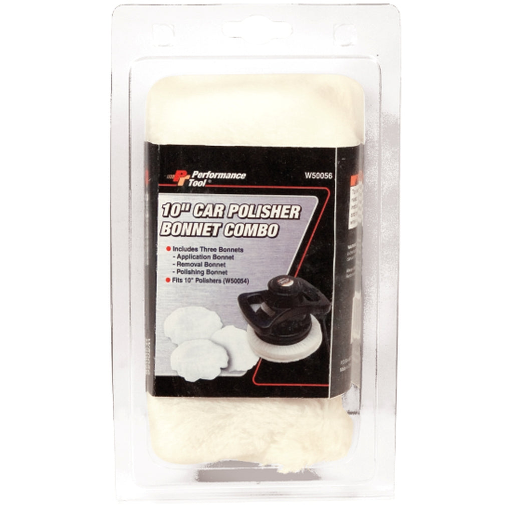 Wilmar Performance Tool W50056 3pc 10" Polishing Bonnets
