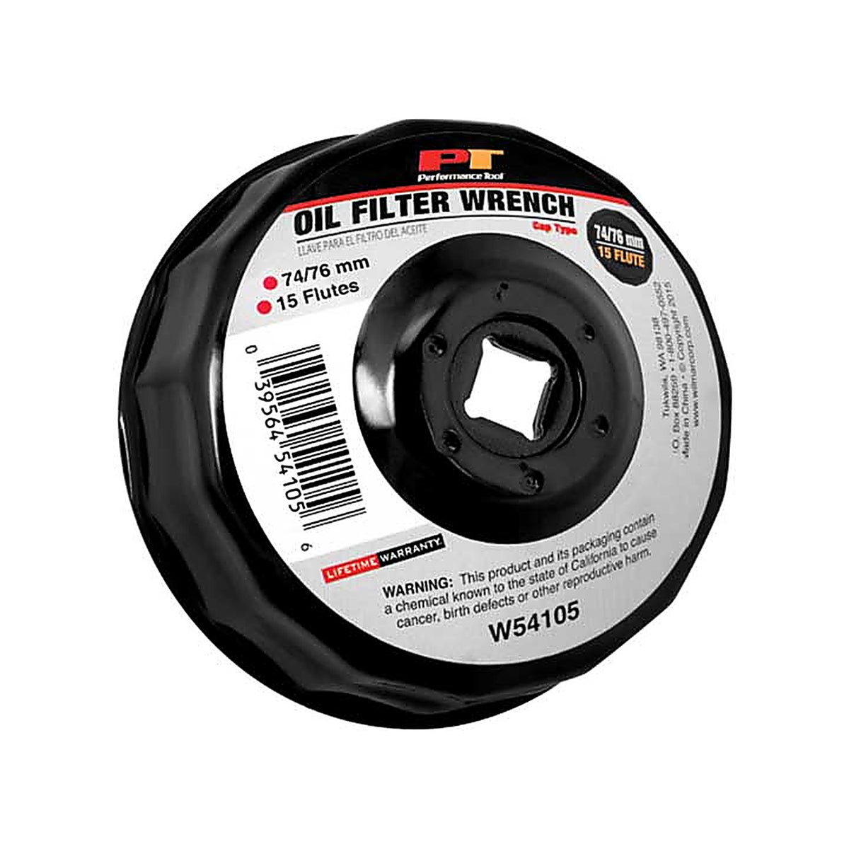 Performance Tool - W54105 - Bulk Filter Wrench 74/76mm,15fl