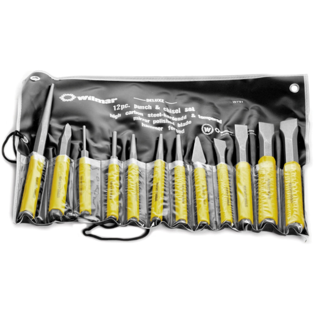 Wilmar Performance Tool W751 12 Piece Chisel & Punch Set