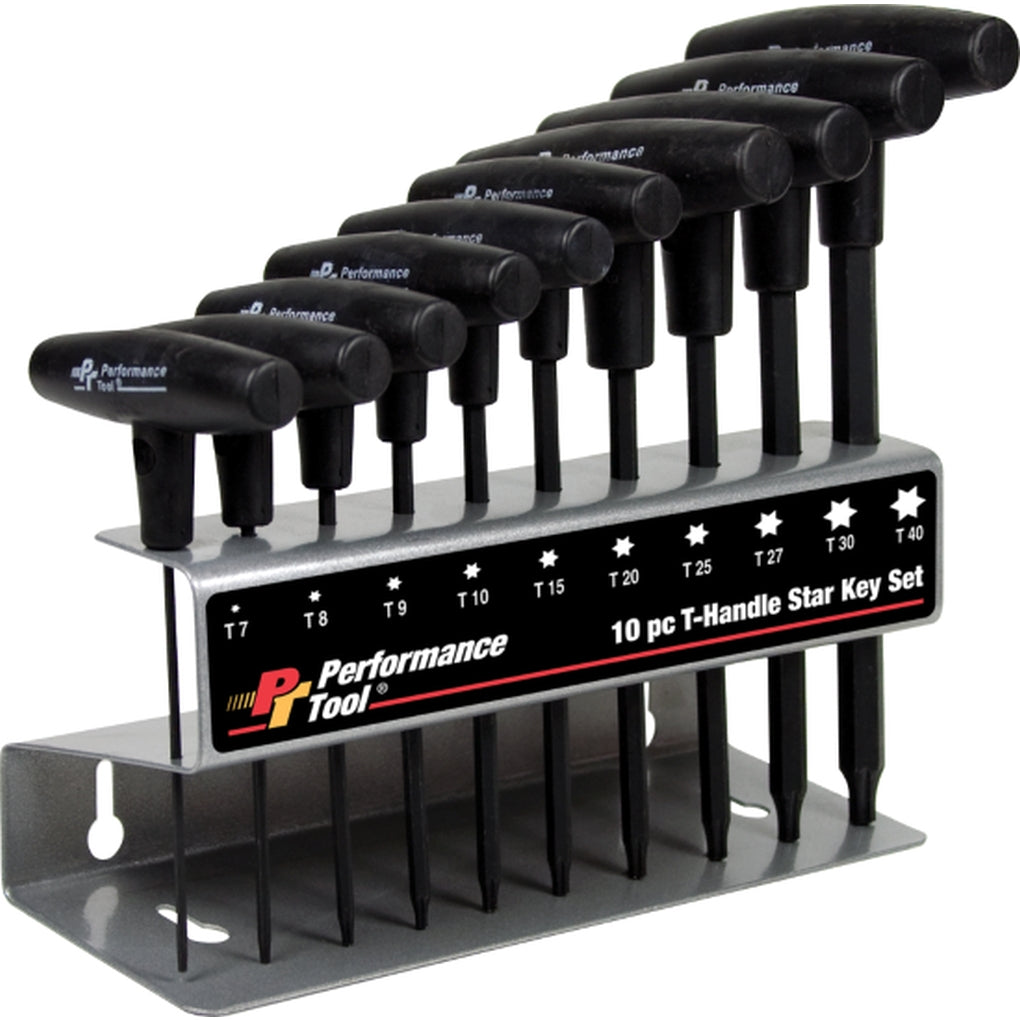 Wilmar Performance Tool W80276 10-Piece T-Handle Star Set