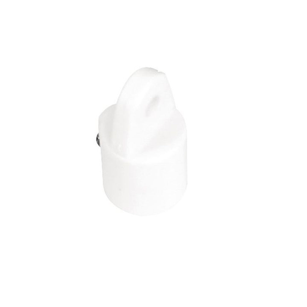Whitecap 3419WP Pkgd 7/8In Outside Eye End (Pr) Wht