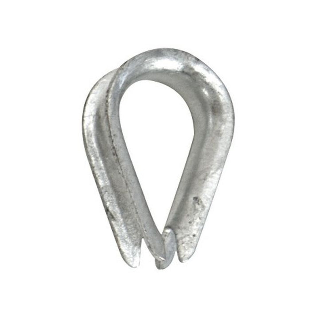 Whitecap S-1541P Pkgd Galvanized Rope Thimble1/2In