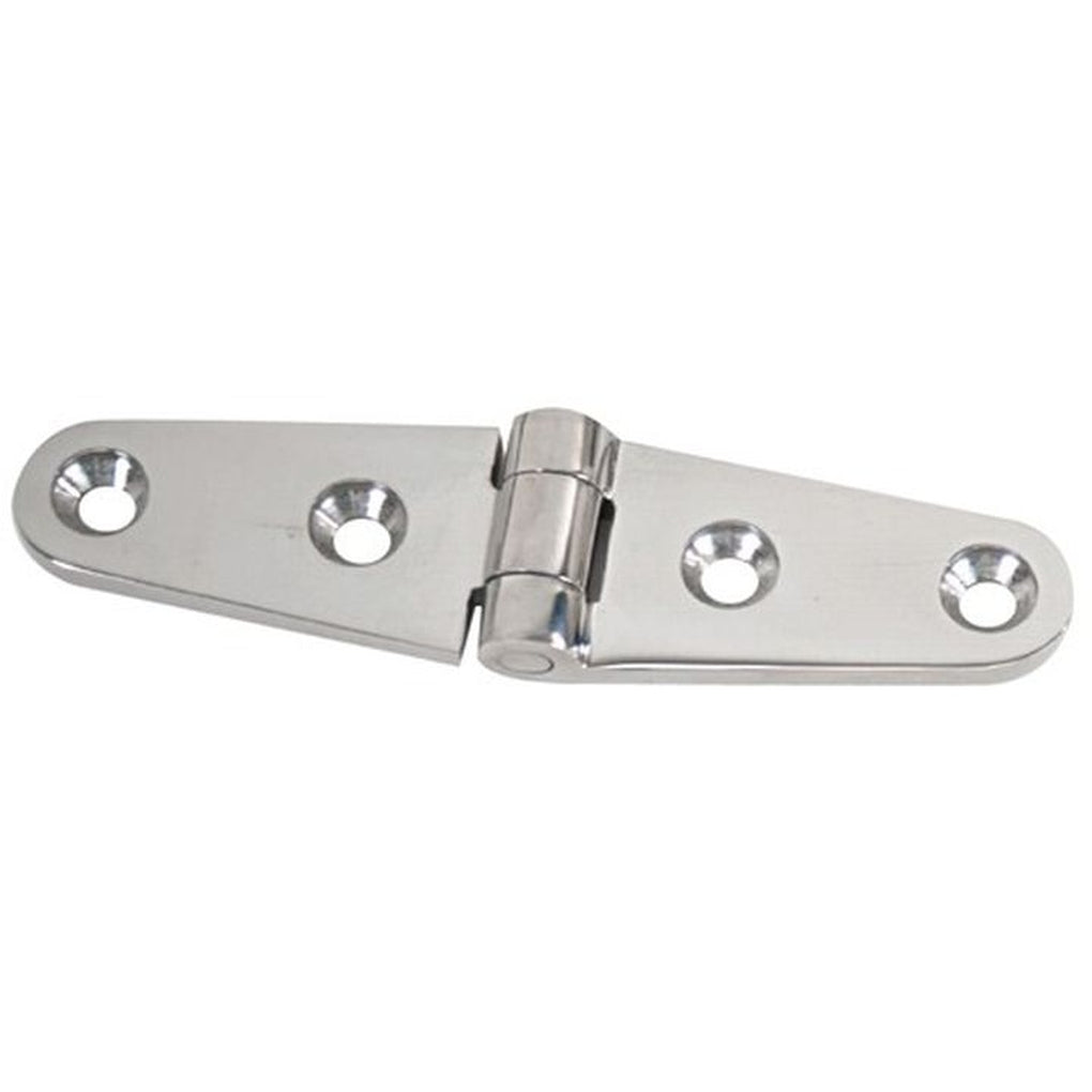 Whitecap S-3428C Pkgd HD Stamped SS Strap Hinge 4In