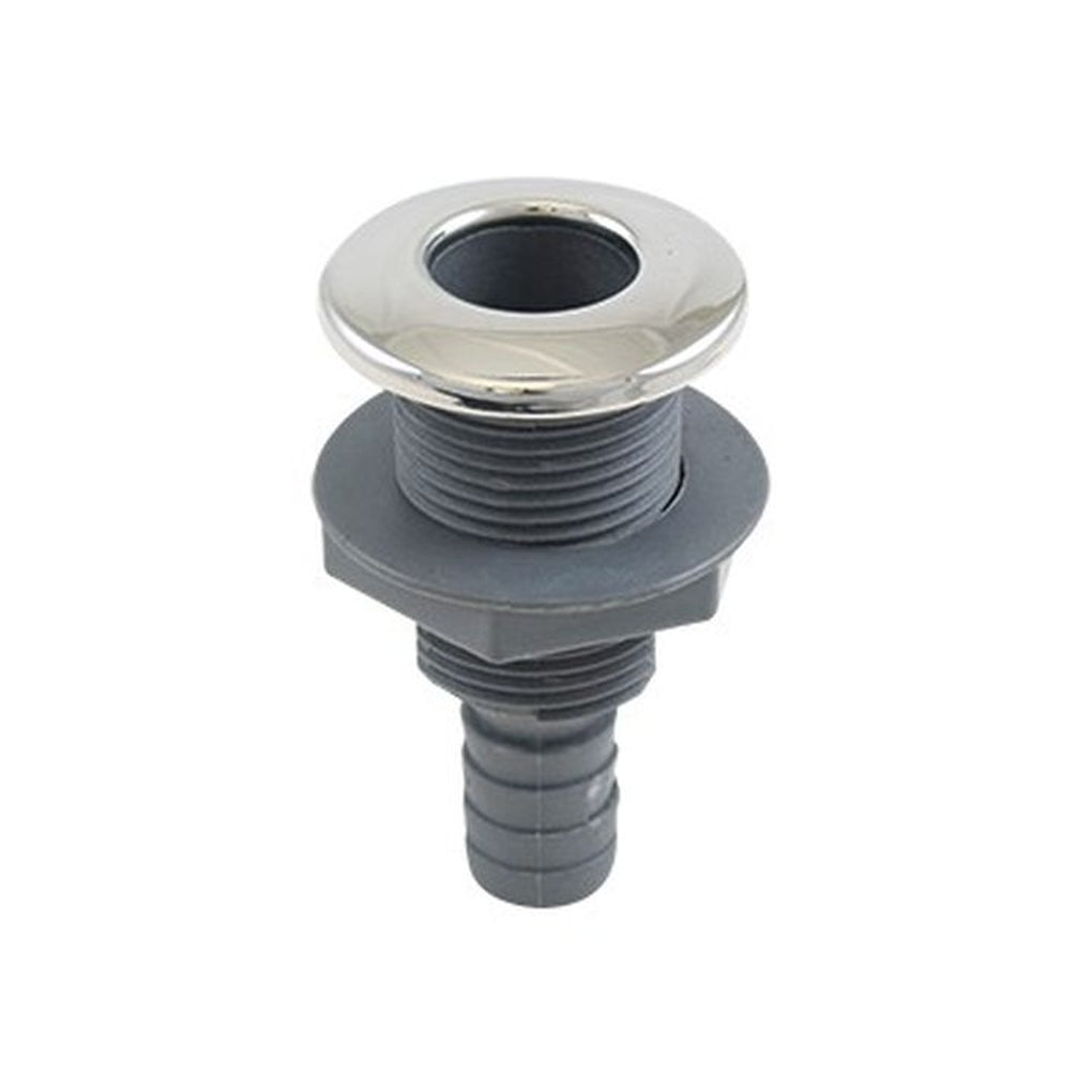 Whitecap S-3801C 316 S.S./Plastic 3/4In Thruhull W/Barb