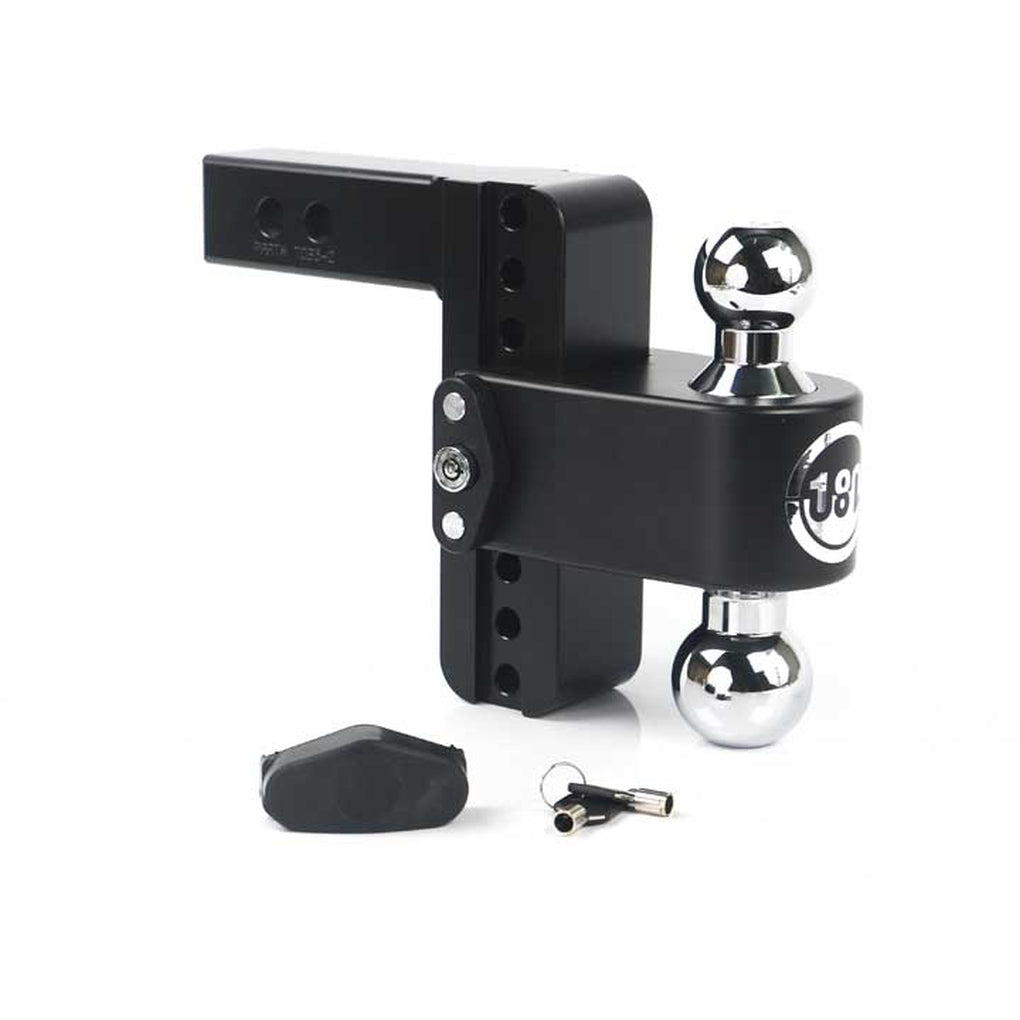 Weigh Safe CTB6-2-CER-BLA Turnover Ball 6In Drop Hitch w/2In Shank (8K/10K Gtwr)W/Cerakote