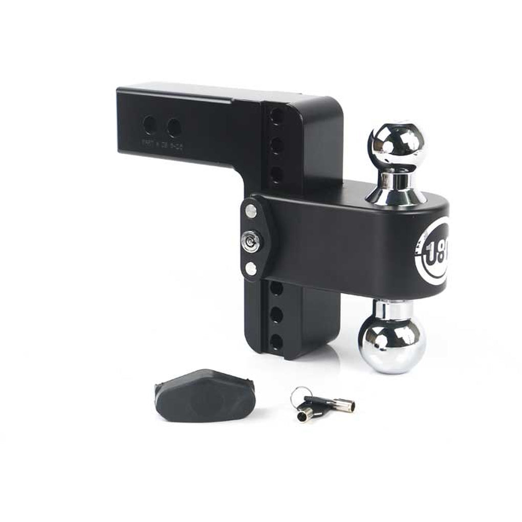Weigh Safe CTB6-2.5-CER-BLA Turnover Ball 6In Drop Hitch w/2.5In Shank (8K/14.5K Gtwr)W/Cerakote