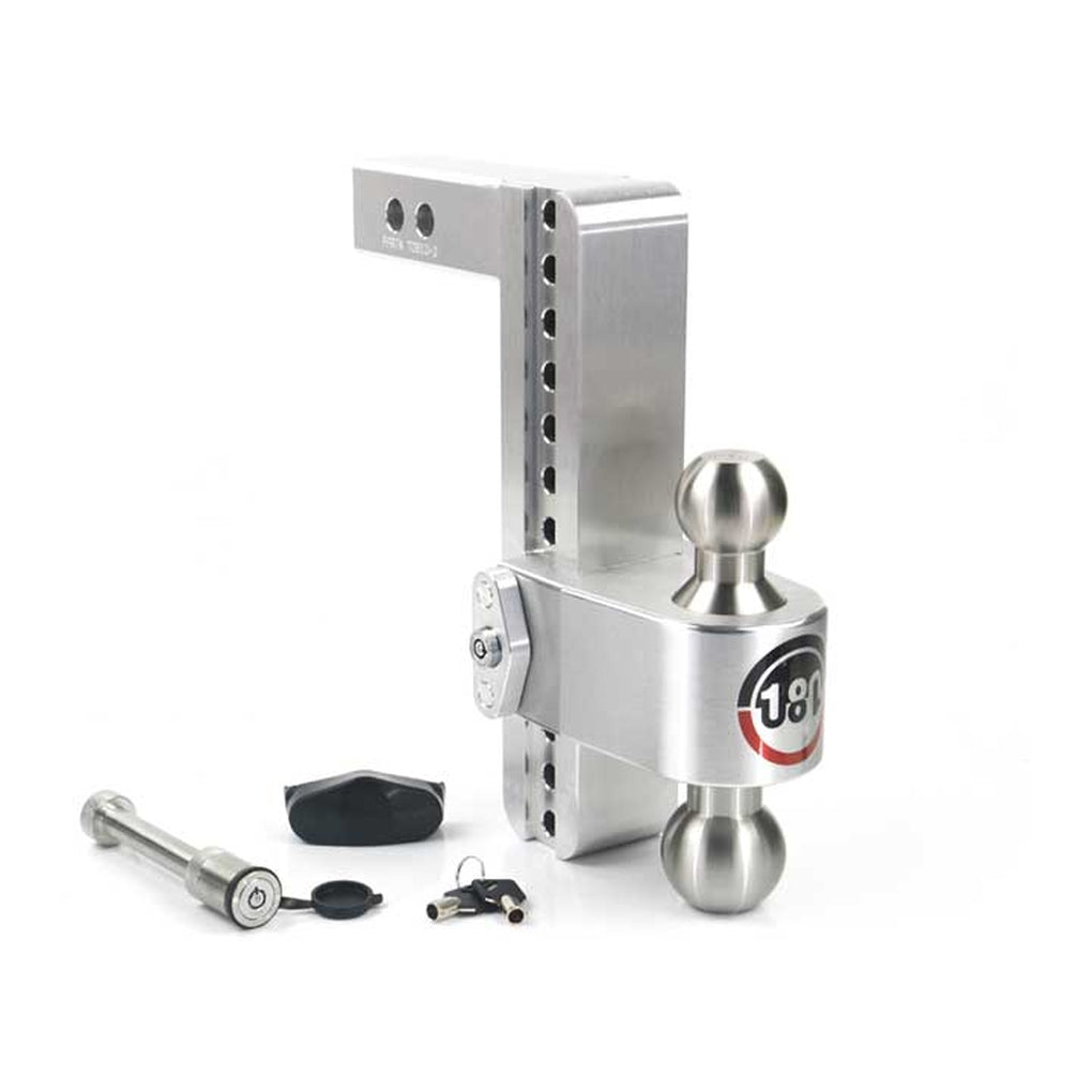 Weigh Safe LTB10-2-KA Turnover Ball 10 Drop Hitch w/2 Shank Keyed Alike Ws05 Included