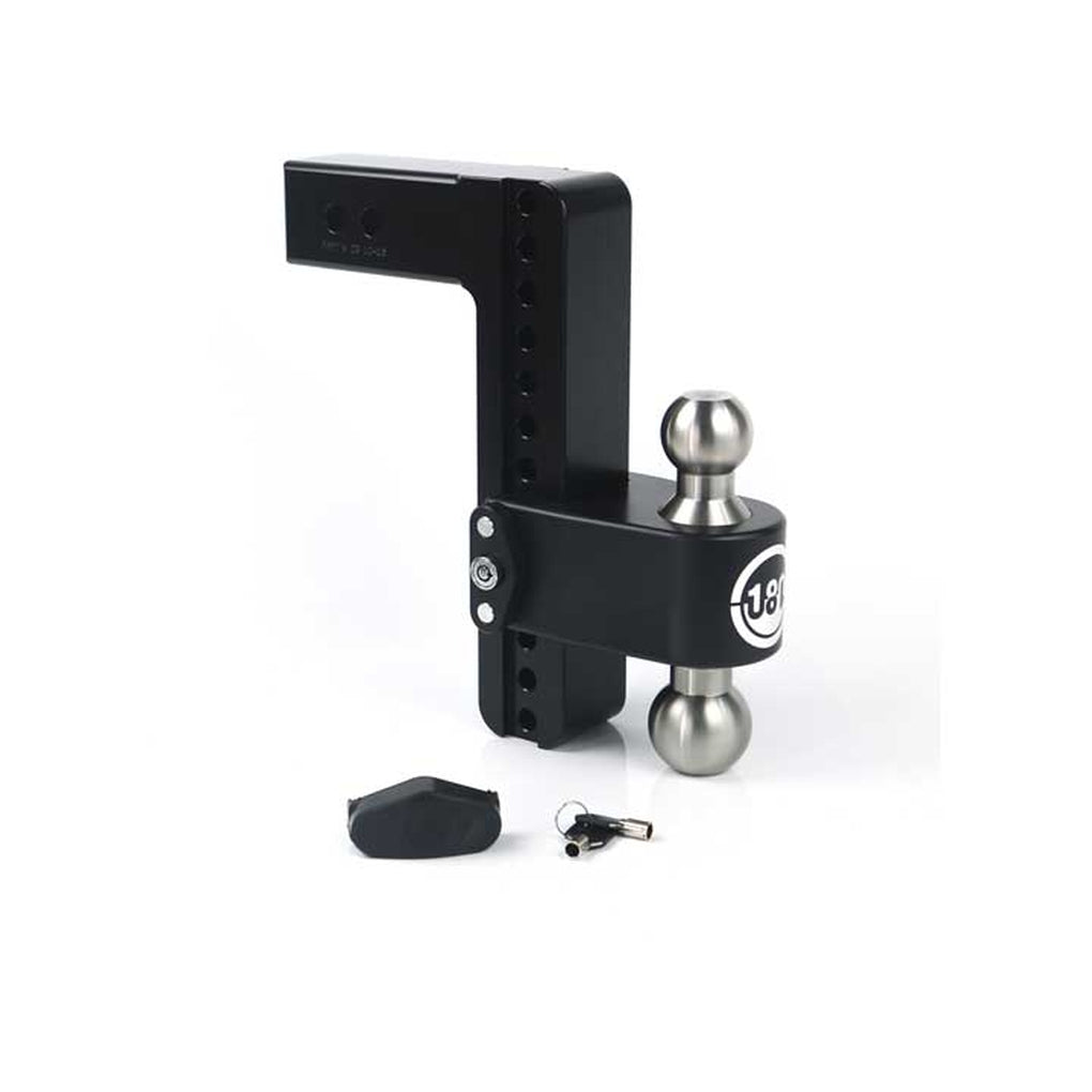 Weigh Safe LTB10-2.5-CER-BLA Turnover Ball 10In Drop Hitch w/2.5In Shank (8K/14.5K Gtwr)W/Cerakote