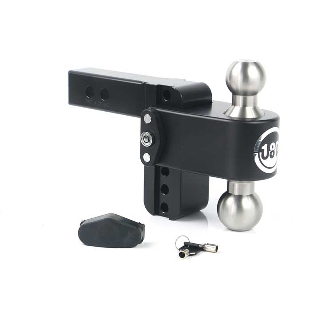 Weigh Safe LTB4-2-CER-BLA Turnover Ball 4In Drop Hitch w/2In Shank (8K/10K Gtwr)W/Cerakote