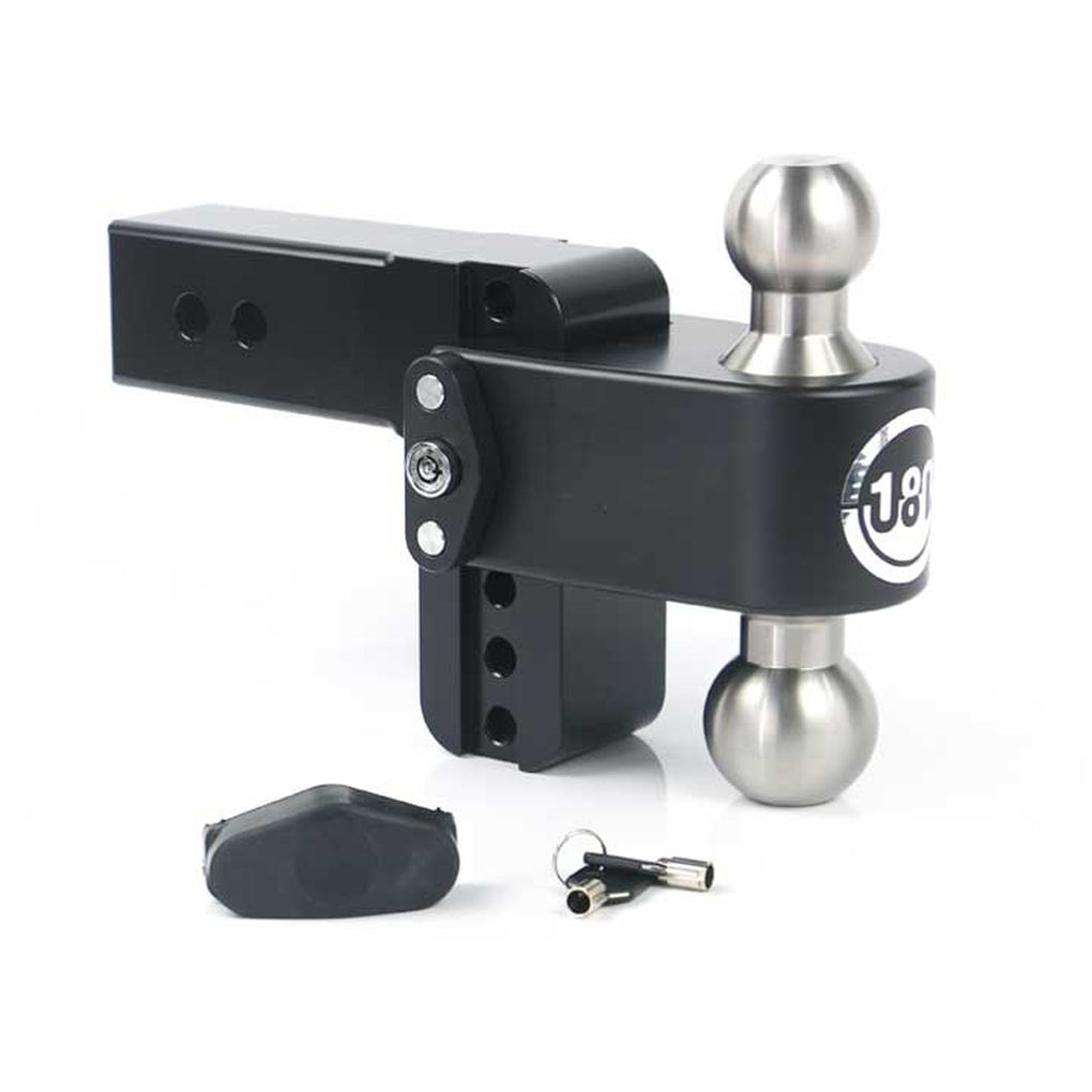 Weigh Safe LTB4-2.5-CER-BLA Turnover Ball 4In Drop Hitch w/2.5In Shank (8K/14.5K Gtwr)W/Cerakote