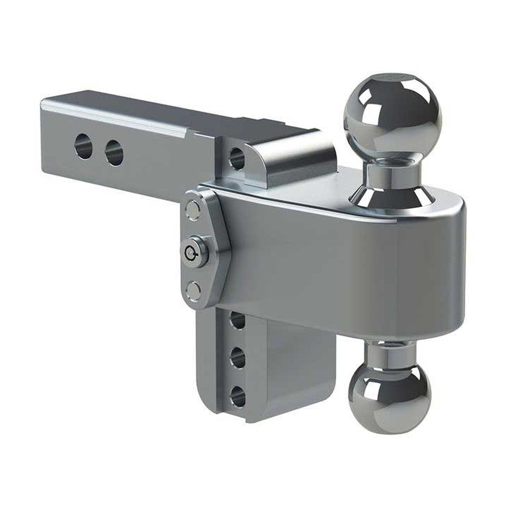 Weigh Safe LTB4-2 Turnover Ball 4In Drop Hitch W/2In Shank 8K/10K Gtwr W/Dual Pin Lock