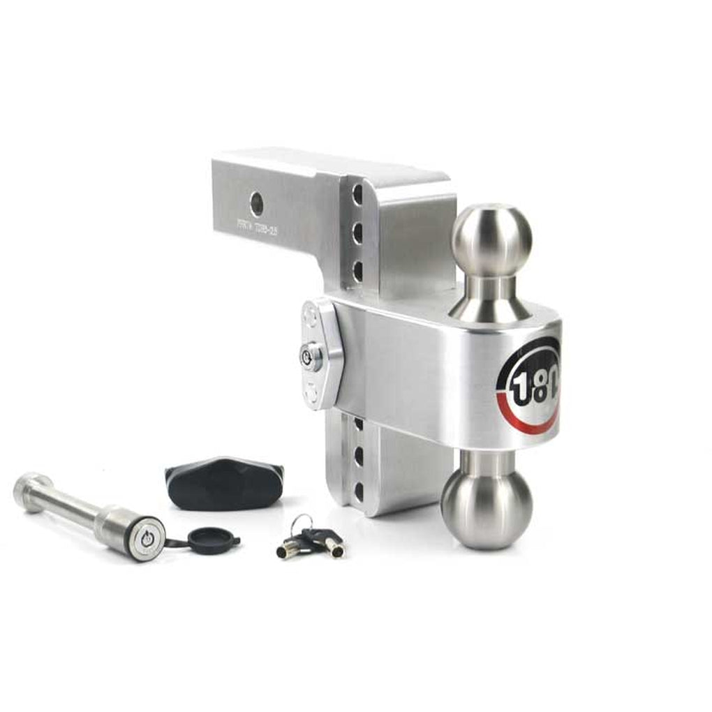 Weigh Safe LTB6-2.5-KA Turnover Ball 6 Drop Hitch w/2.5 Shank Keyed Alike Ws05 Included