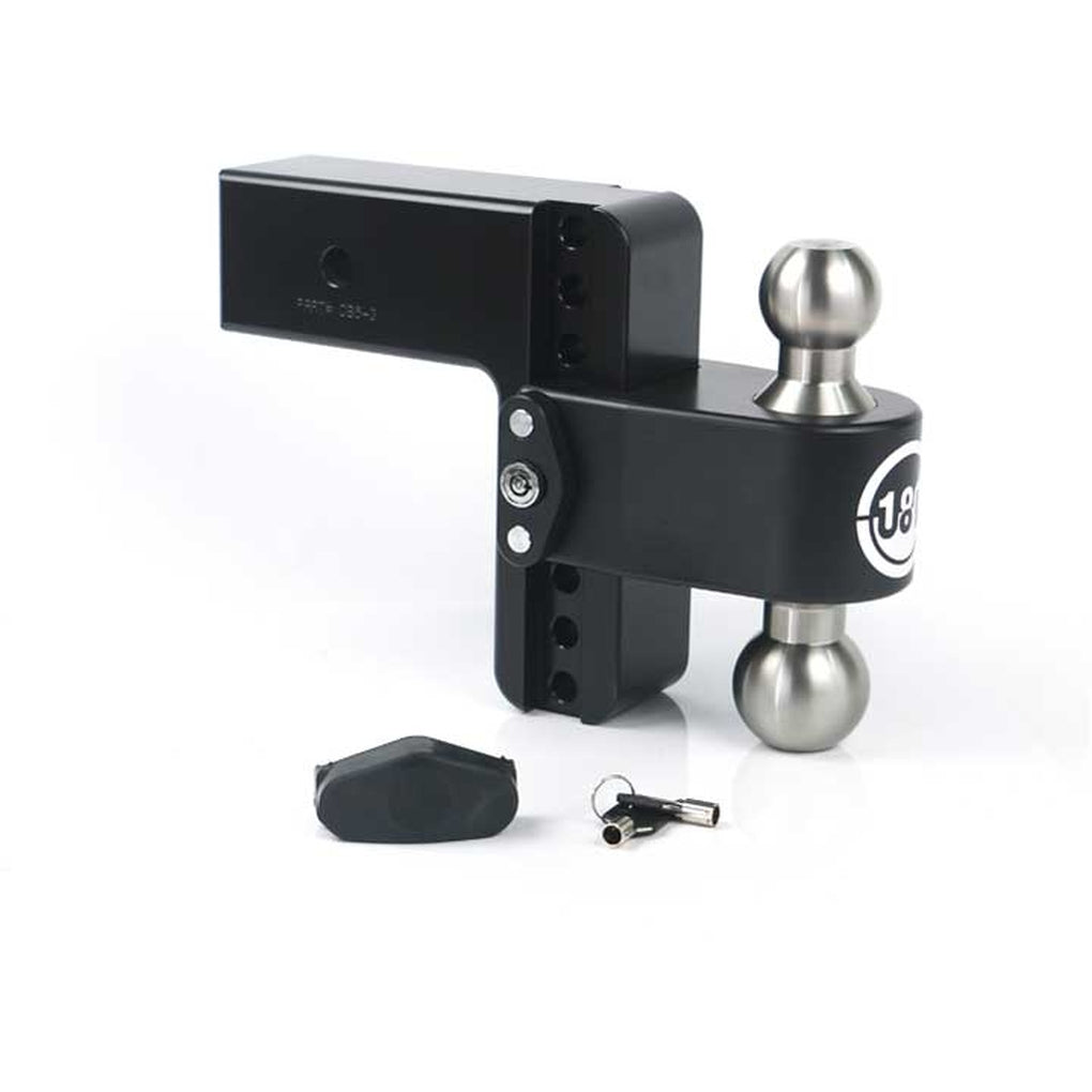 Weigh Safe LTB6-3-CER-BLA Turnover Ball 6In Drop Hitch w/3In Shank (8K/21K Gtwr)W/Cerakote