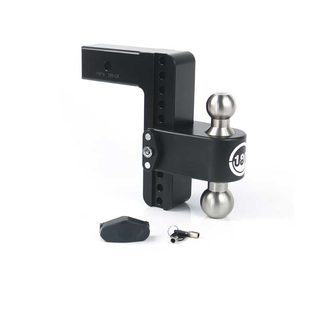 Weigh Safe LTB8-2.5-CER-BLA Turnover Ball 8In Drop Hitch w/2.5In Shank (8K/14.5K Gtwr)W/Cerakote