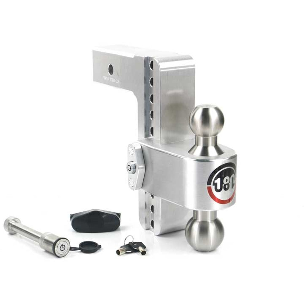 Weigh Safe LTB8-2.5-KA Turnover Ball 8 Drop Hitch w/2.5 Shank Keyed Alike Ws05 Included