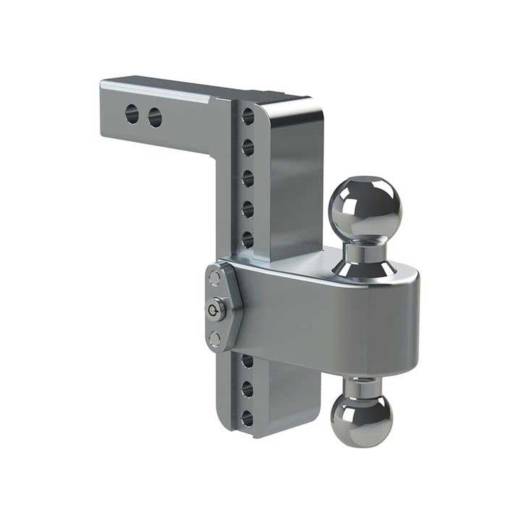 Weigh Safe LTB8-2 Turnover Ball 8In Drop Hitch w/2In Shank 8K/10K Gtwr W/Dual Pin Lock