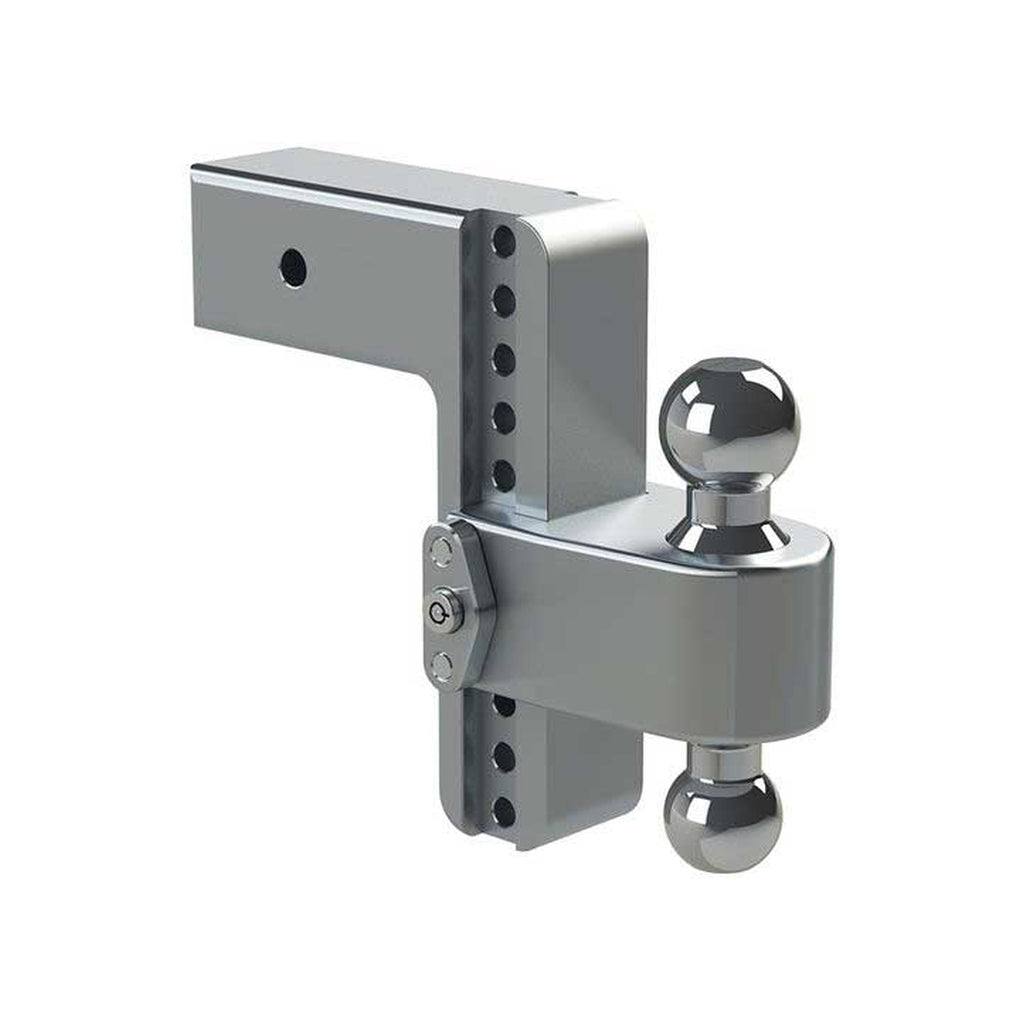 Weigh Safe LTB8-3 Turnover Ball 8In Drop Hitch w/3In Shank 8K/21K Gtwr W/Dual Pin Lock