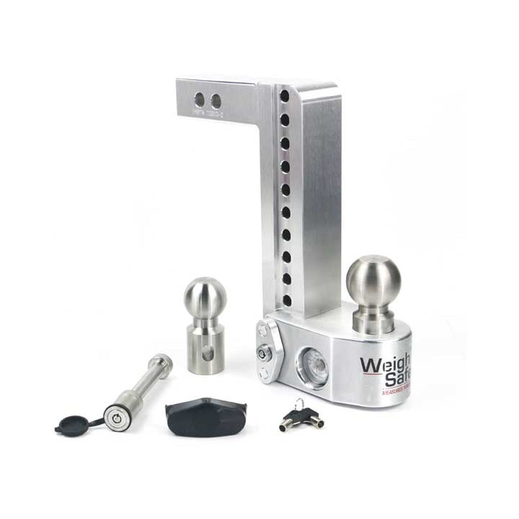 Weigh Safe WS10-2-KA Weigh Safe 10 Drop Hitch w/2 Shank Keyed Alike Ws05 Included