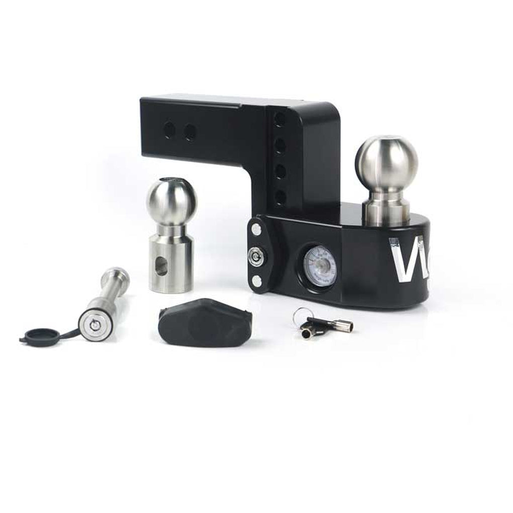 Weigh Safe WS4-2.5-KA-CER-BLA Weigh Safe 4In Drop Hitch w/2.5In Shank (8K/14.5K Gtwr)W/Cerakote