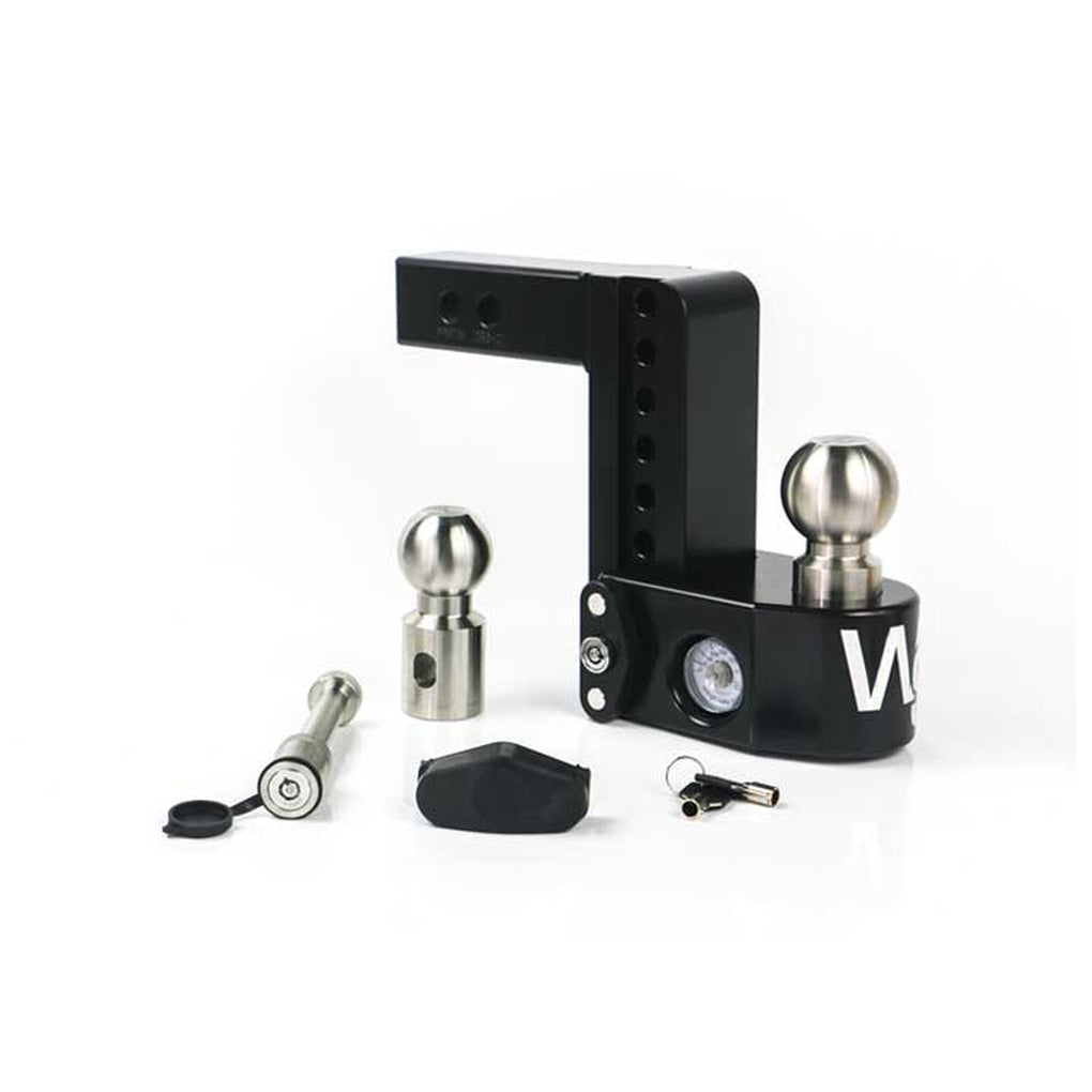 Weigh Safe WS6-2-KA-CER-BLA Weigh Safe 6In Drop Hitch w/2In Shank (8K/10K Gtwr)W/Cerakote