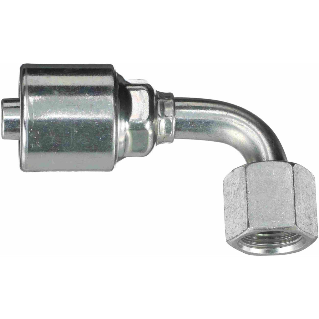 Gates G25179-1620 MegaCrimp Couplings Female JIC 37 Flare Swivel - 90 Short Bent